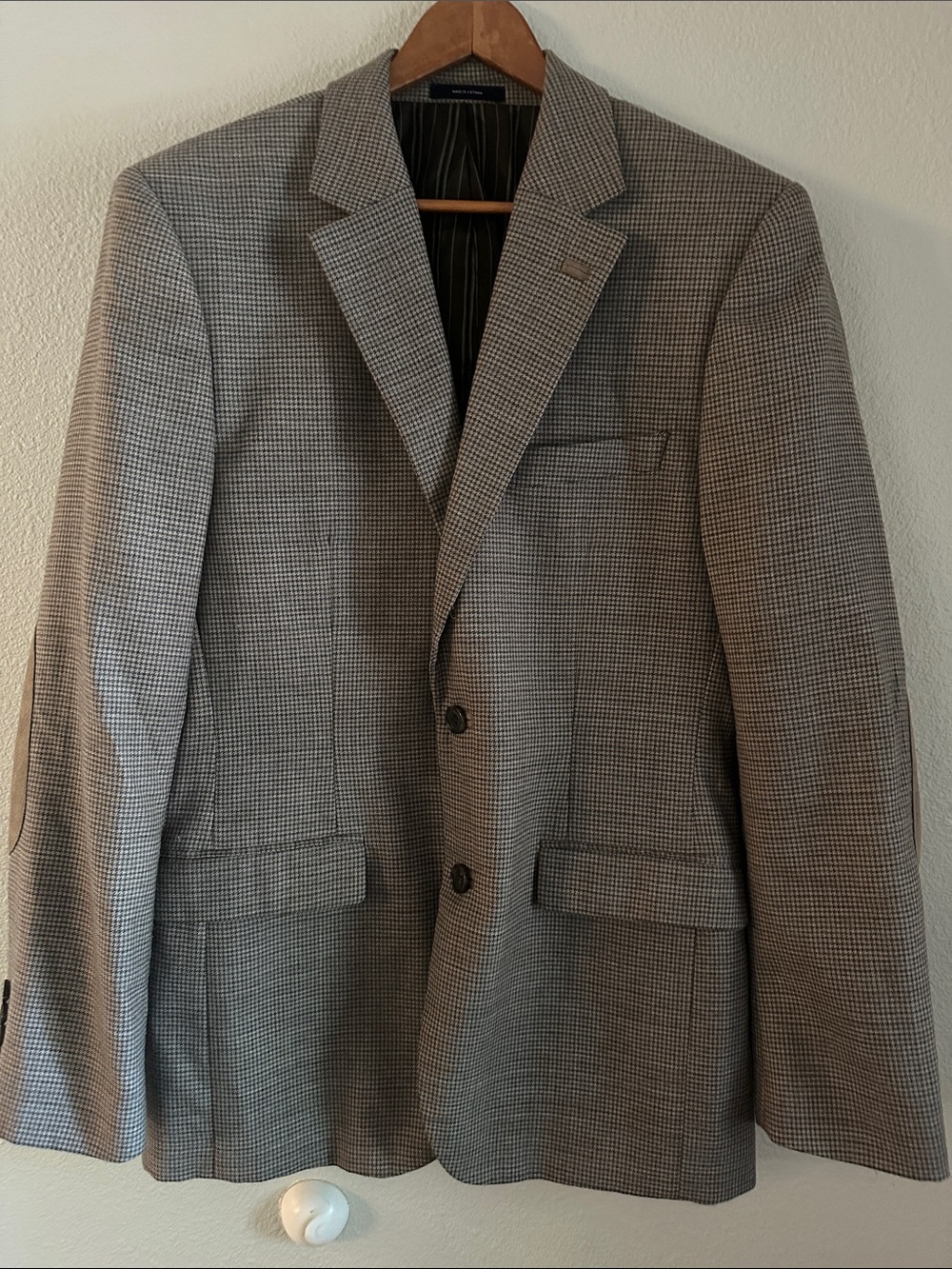 Stafford Grey Houndstooth Sport Coat